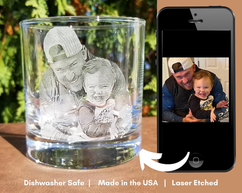 Father's Day Custom Bar Glass