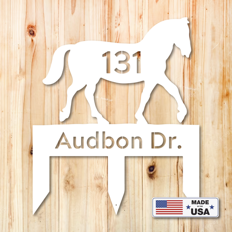 Horse Metal Address Stake