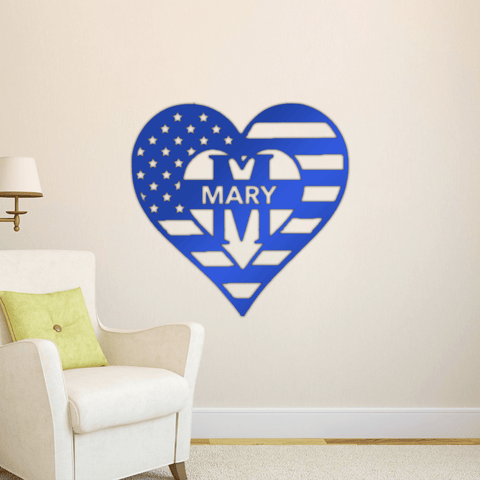 USA Heart Flag