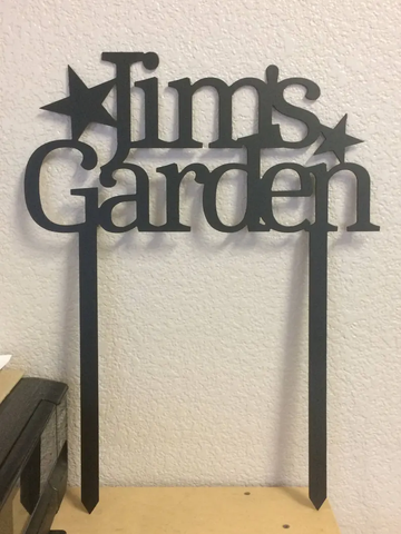 Custom Garden Metal Sign