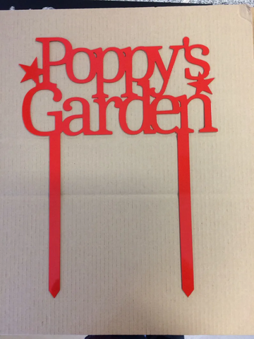 Custom Garden Metal Sign