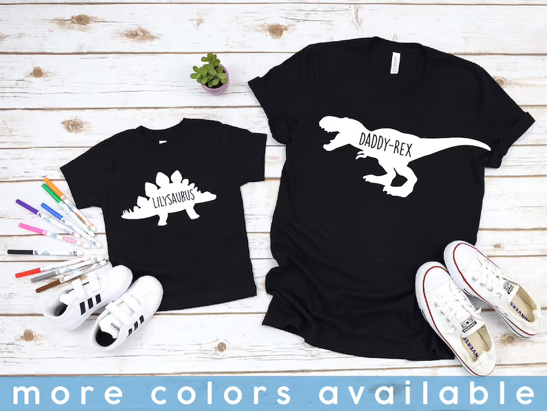 Daddy-Rex Matching T Shirts