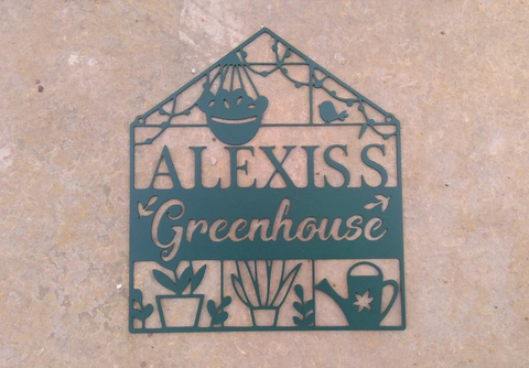 Personalized Greenhouse Monogram