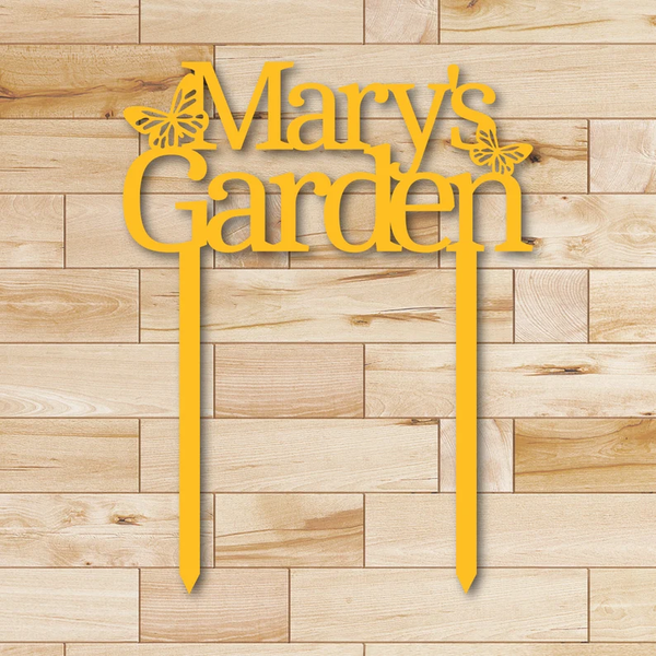 Custom Garden Metal Sign